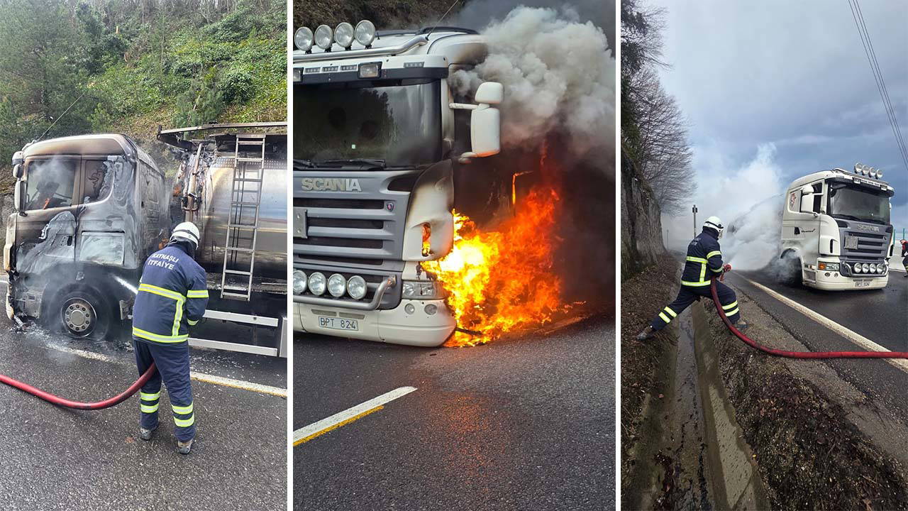 Bolu Dağı’nda Seyir Halindeki Boş Tanker Alev Aldı: Ankara Yönü Trafiğe Kapandı
