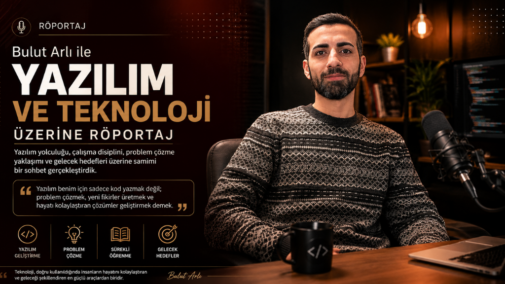 Bulut Arlı ile Yazılım ve Teknoloji Üzerine Röportaj