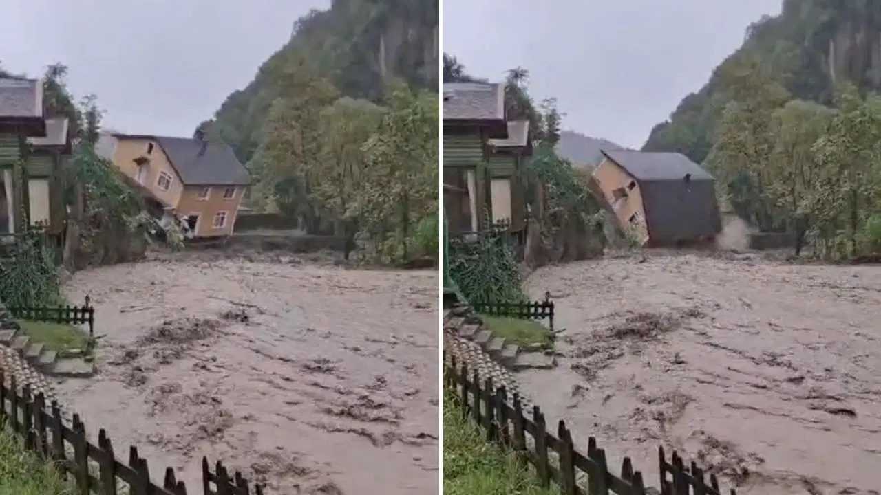 Sapanca’da Sağanak Felaketi: İki Katlı Ev Dereye Yıkıldı